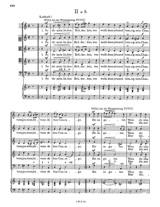 First page of So dir mein liebes Brüderlein