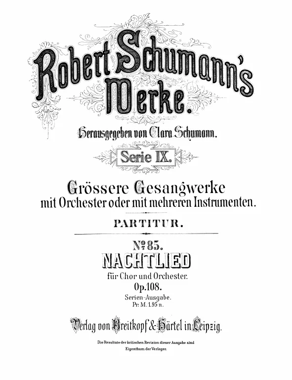 First page of Nachtlied