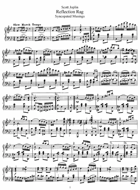 First page of Reflection Rag
