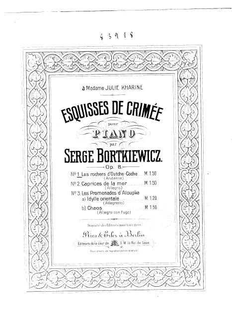 First page of Esquisses de Crimée