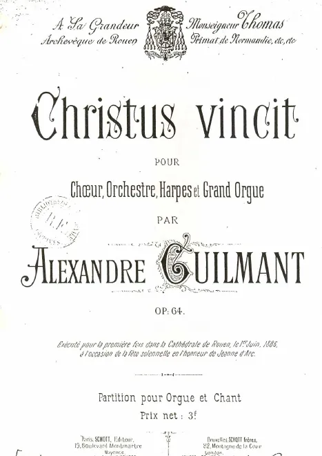 First page of Christus vincit