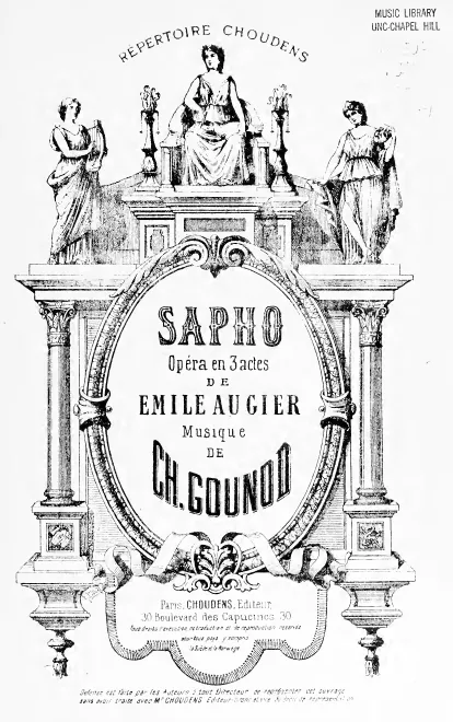First page of Sapho ; Sappho