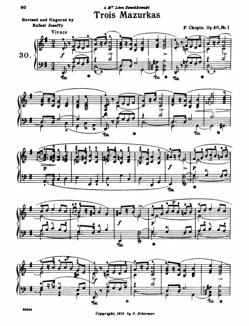 First page of Mazurkas