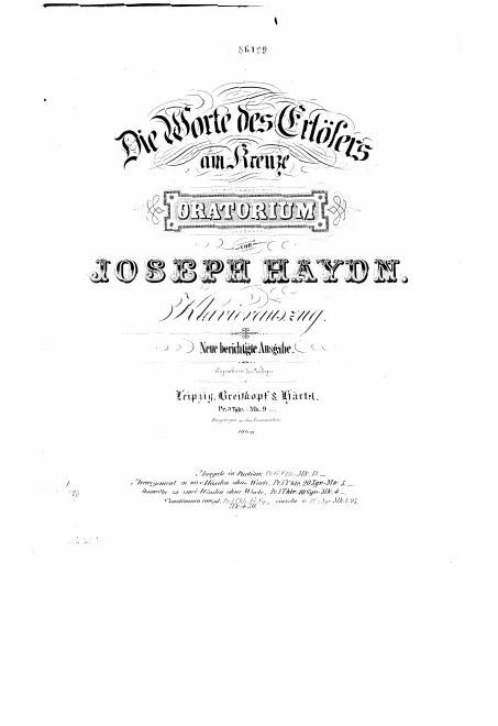 First page of Die Worte des Erlösers am Kreuze