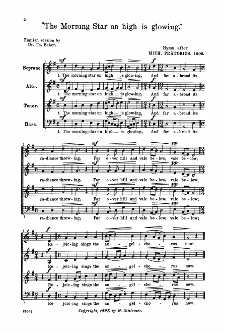 First page of Wie schön leuchtet der Morgenstern