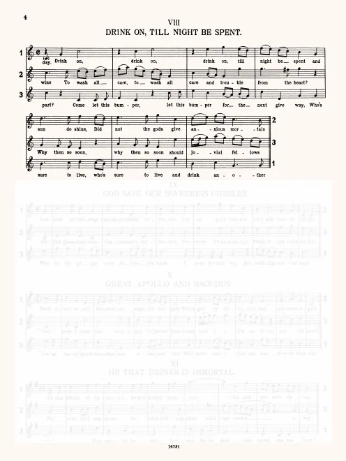 First page of Drink On, till Night Be Spent
