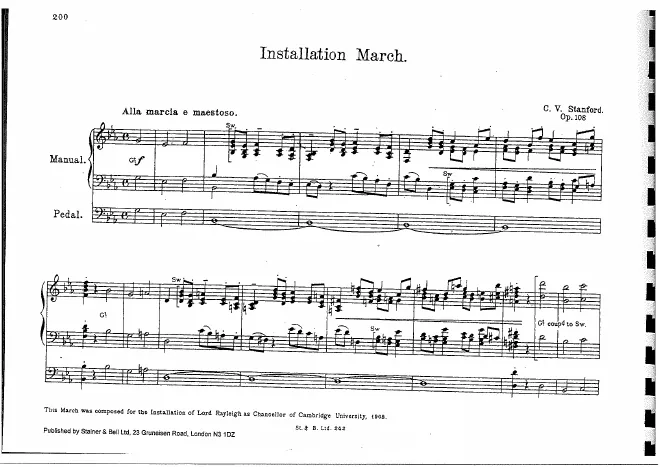 First page of Installation March
