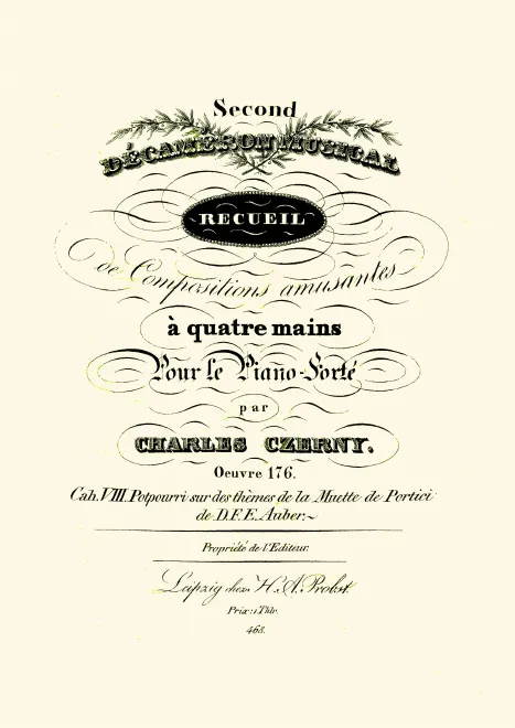First page of Second décaméron musical