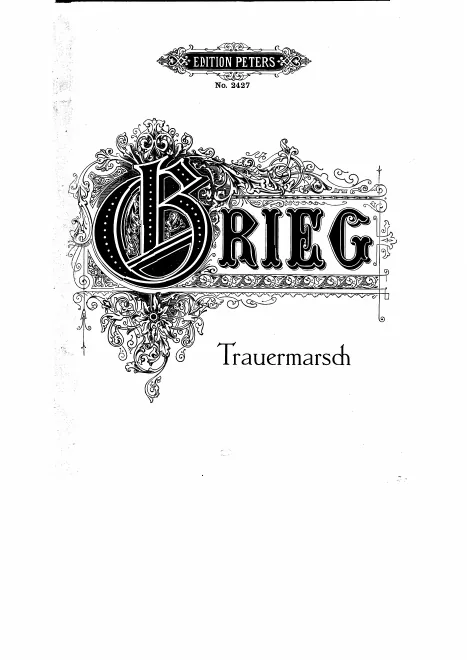 First page of Sørgemarsch over Rikard Nordråk