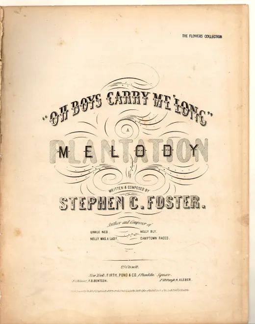 First page of Oh Boys Carry Me 'Long