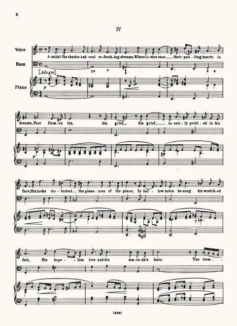 First page of Amidst the Shades and Cool Refreshing Streams