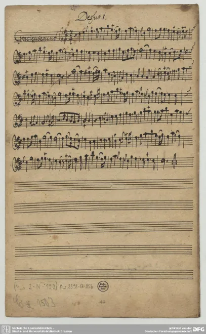 First page of Trio Sonata
