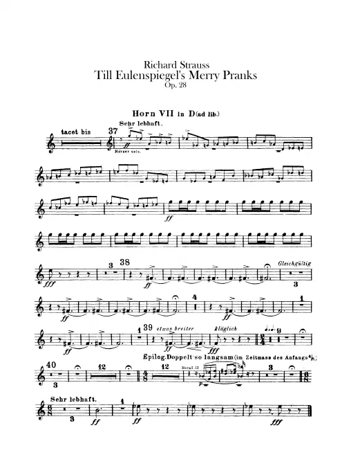 Horn 7 (D, ad lib.)