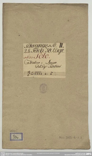 First page of Violin Sonata in A major