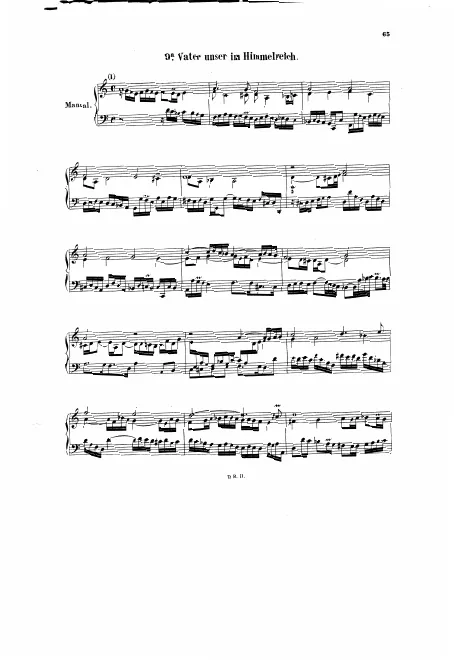 First page of Nimm von uns, Herr