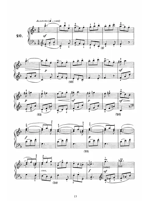 First page of Keyboard Sonata in F major
