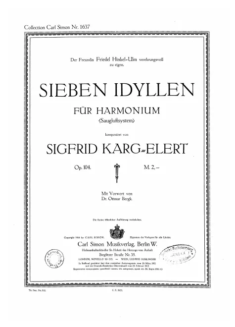 First page of 7 Idyllen
