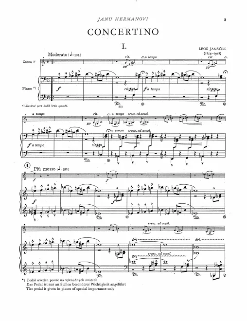 First page of Concertino