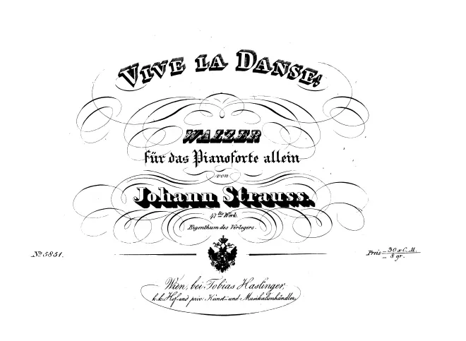 First page of Vive la Danse!