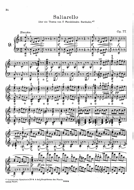 First page of Saltarello