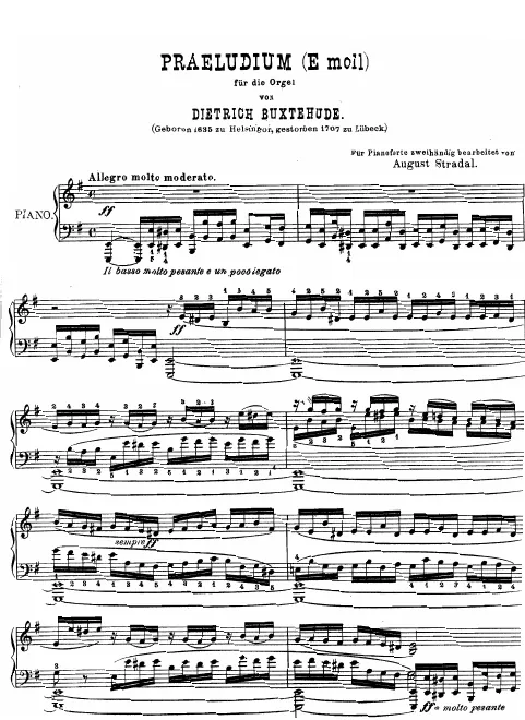 First page of Prelude in E minor