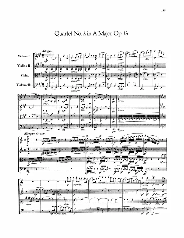 First page of String Quartet No.2
