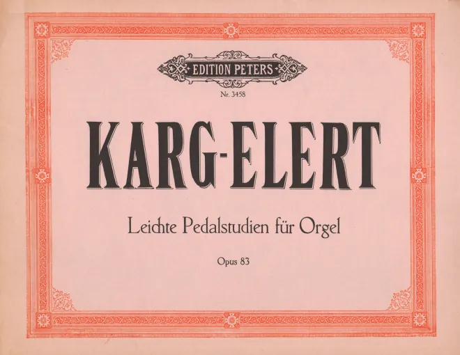 First page of Leichte Pedalstudien für Orgel