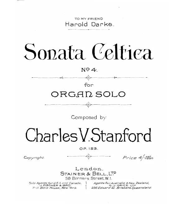 First page of Organ Sonata No.4