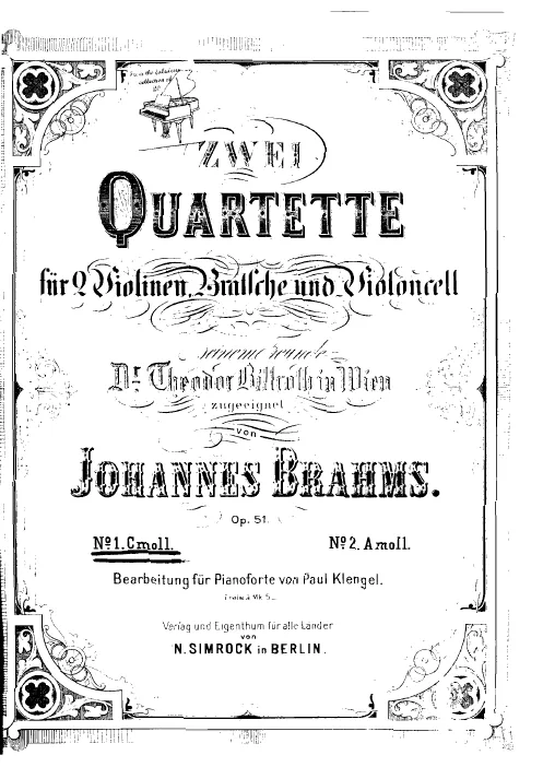 First page of String Quartet No.1