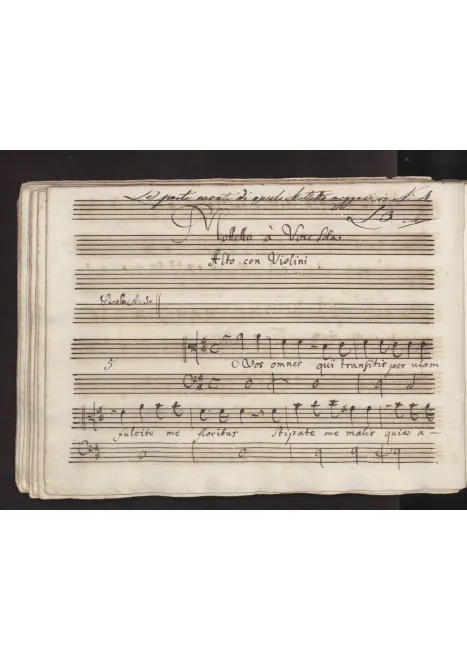 First page of O vos omnes