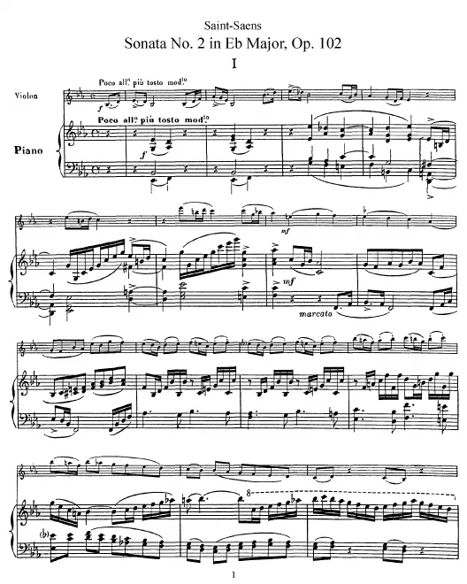 First page of Violin Sonata No.2