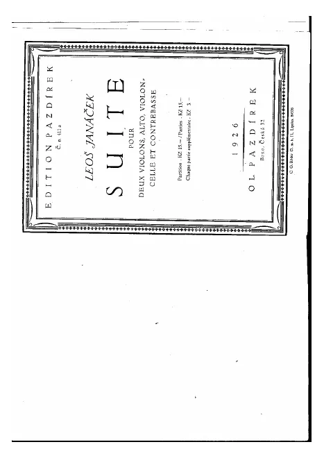 First page of Suite for strings