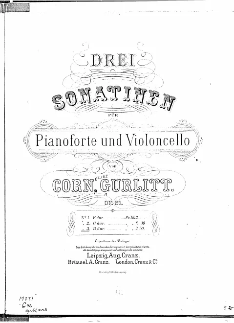 First page of 3 Sonatinas
