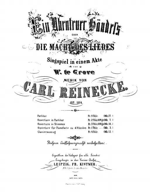 First page of Ein Abenteuer Händels