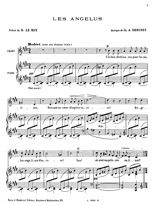 First page of Les angélus