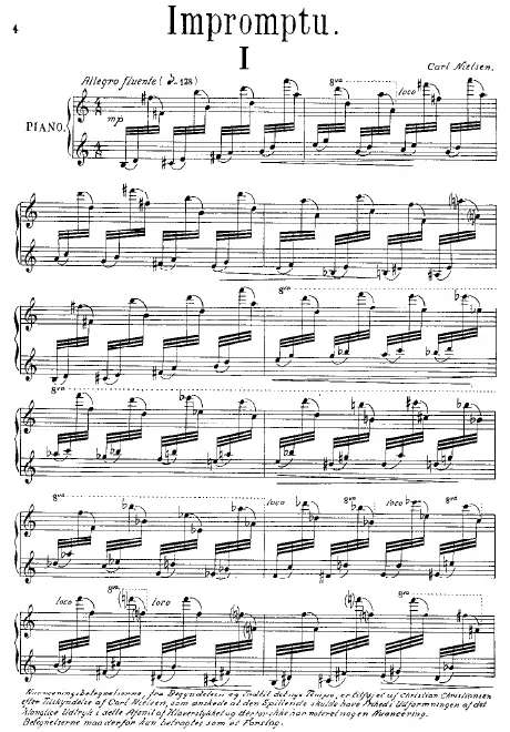 First page of 3 Klaverstykker, Op.59
