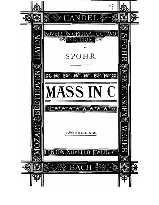 First page of Mass in C minor
