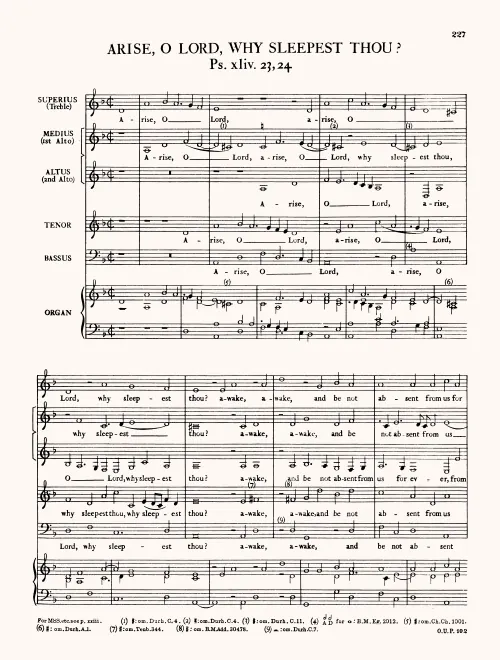 First page of Arise, O Lord, Why Sleepest Thou?