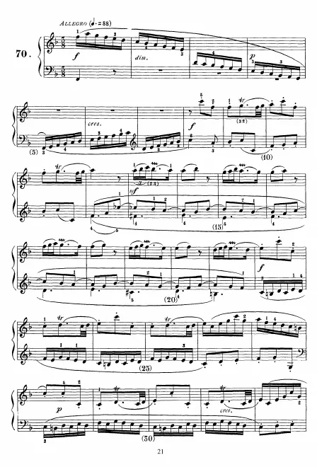 First page of Keyboard Sonata in F major
