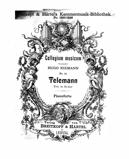 First page of Trio Sonata in E-flat major