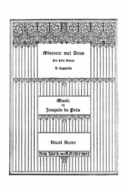 First page of Miserere mei Deus