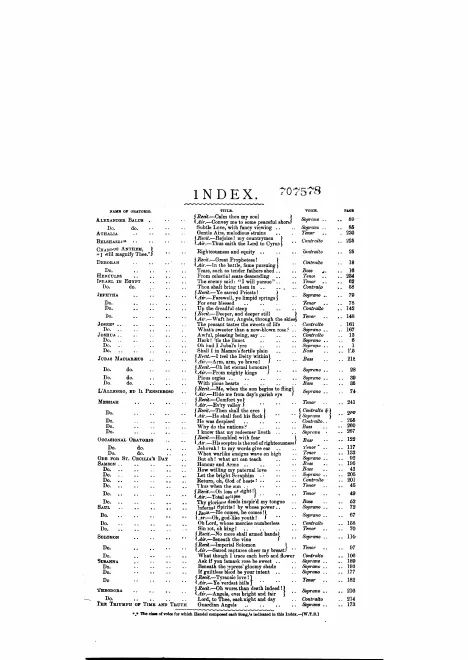 First page of Oratorio Songs