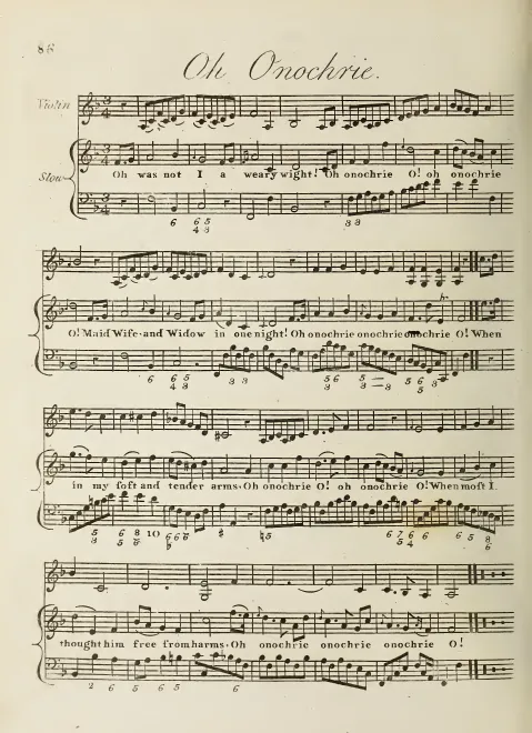First page of Oh Onochrie