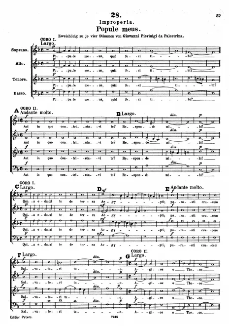 First page of Improperia