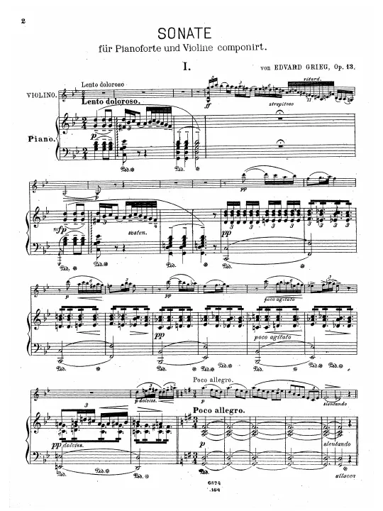 First page of Violin Sonata No.2