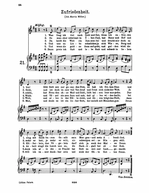 Complete Score (original / high voice, )