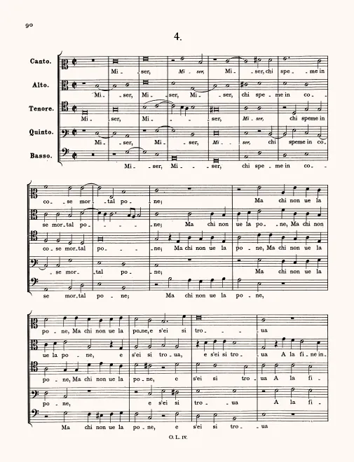 First page of Miser, chi speme