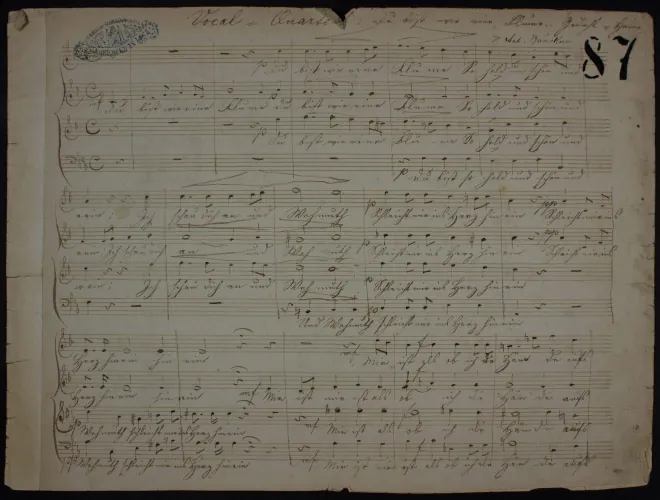 First page of Du bist wie eine Blume