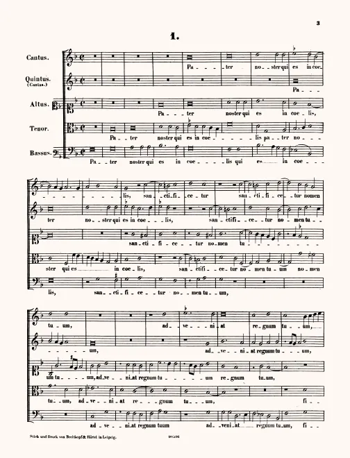 First page of Pater noster