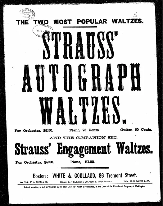 First page of Autograph Waltzes